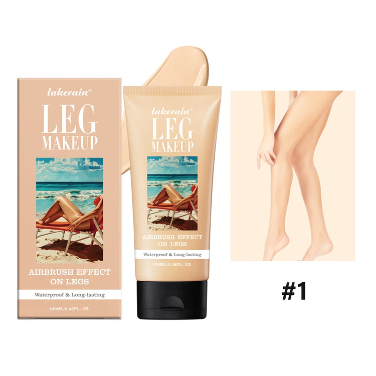 100ml Tan Leg Makeup Body Foundation Lotion Even Skin Tone Waterproof Long Lasting Body Tanning Cream Medium Bronze Leg Makeup