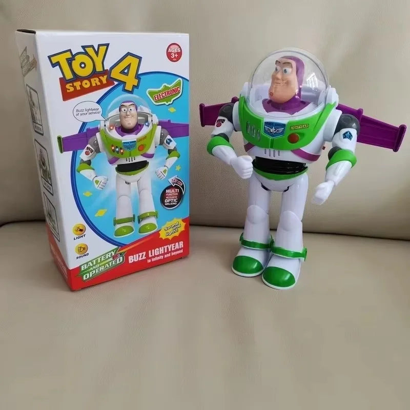 Electric Walking Space Robot Doll Movable Joint Model Toy Creative Birthday Present Decorative Play Gift For Kids Boys Children