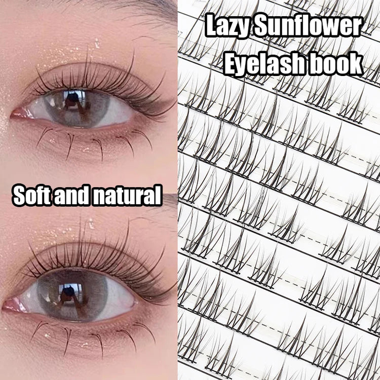 Individual Lashes Eyelash Book Clusters Extensions False Eyelash DIY at Home Cluster Eyelash Extensions Makeup Kit Lashes
