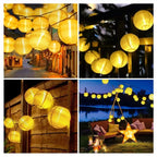Solar Lantern String Lights Waterproof Outdoor LED Garland Fairy Light Patio Garden Decoration Light for Christmas Wedding Party