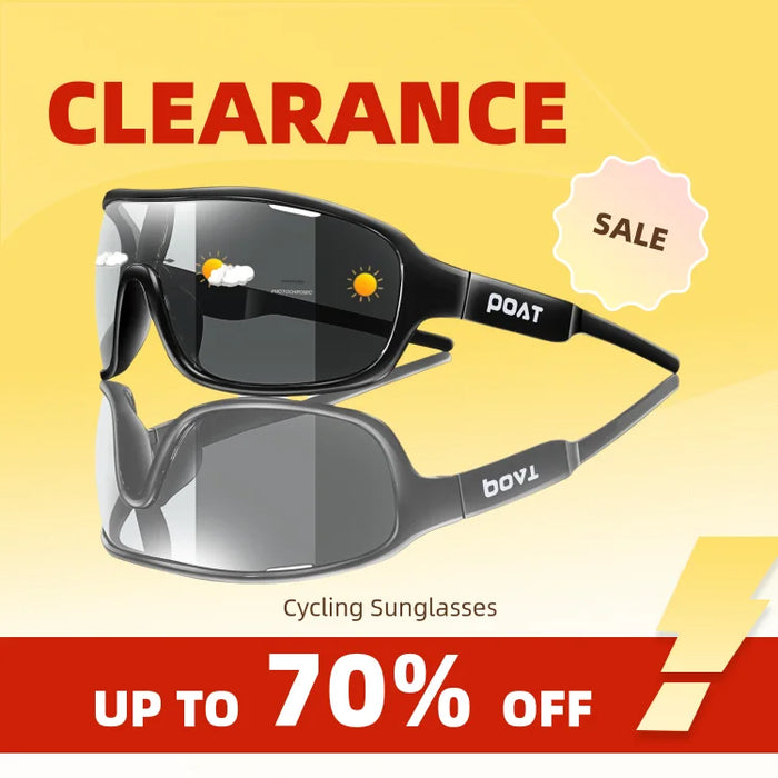 Clearance_POAT BRAND  Polarized Photochromic Shades For Men And Women Outdoor Windproof Road Eyewear Sports Cycling Fishing Sung