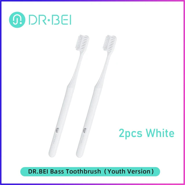 DR.BEI Toothbrush Youth Version Better Brush Head 2 Color Care For Gums Daily Cleaning Adult Oral Toothbrush Bass Teeth Brush