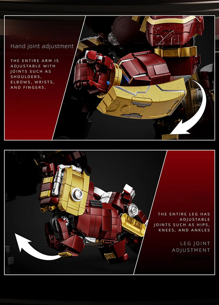Superheroes MOC Building Blocks Figures 2600+Pcs Marvel Iron Man Mecha Bricks Set Room Ornament DIY Toys Christmas Gifts Adult