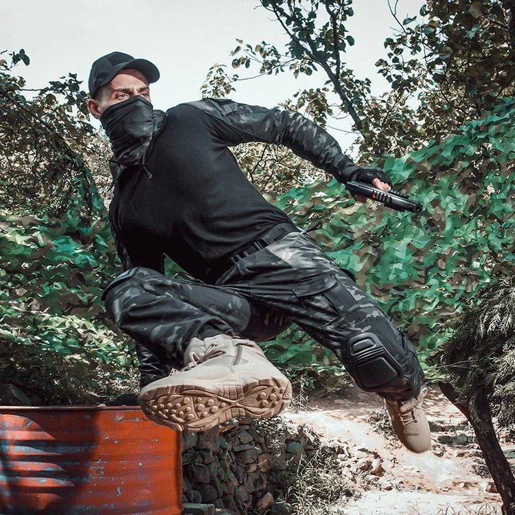 MCBK Tactical Uniform Combat Suits Milit Camouflage Suit Hunting Shirts Pants Fishing Trainning Airsoft Paintball Clothes Sets
