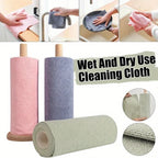 4M Reusable Kitchen Dish Cloth Roll Washable Cleaning Wipes Paper Towel Alternative Absorbent Rag for Living Room Bedroom