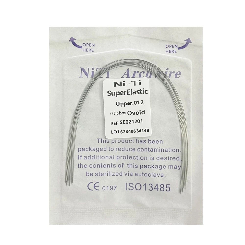 10pcs/Pack AG Dental Orthodontic Arch Wires NITI  Round / Rectangular Oval Form Ortho Arch Wire Dentist Tool