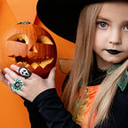 Halloween Luminous Rings Women Men Creative Cute Random Color Ring Pumpkin Ghost Spider Flash Finger Rings Fashion Accessories
