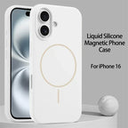 Original Liquid Silicone For Magsafe Case For iPhone 18 Pro 17 16 15 14 13 12 11 Pro Max Magnetic Wireless Charging Soft Cover