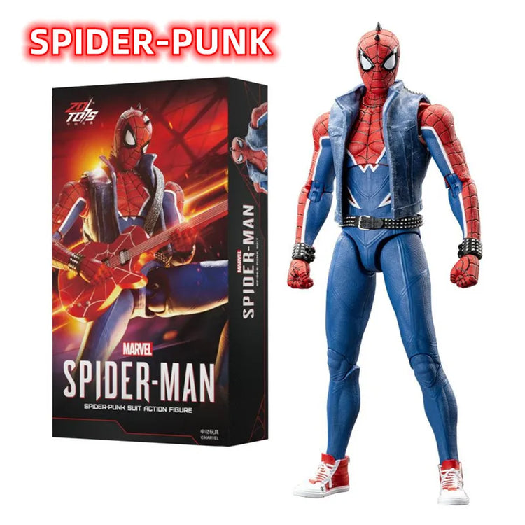 ZD TOY SpiderMan Series PS4 Game Spiderman SpiderMan Anti-OCK suit SpiderMan Velocity suit SpiderMan 2099 suit Miles Morales