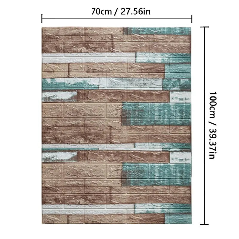 Decorative Waterproof and Moisture-Proof Self-Adhesive Wallpaper Retro Style Home Decor Bedroom Living Room Background Wall