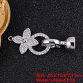 Juya 18K Gold Plated Decorative Fasteners Connector Locks Pearls Clasps Accessories For DIY Needlework Beads Jewelry Making