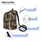 Real Tree Camouflage Backpack Daypack Large Capacity Kids BookBag School Bag Shoulder Bags for Men Women