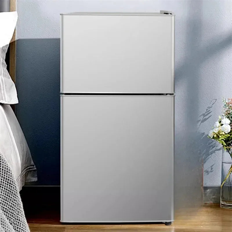 Household Frost free refrigerator Dormitory Rental room mini Fridge Freezer Double Door Two-chamber Refrigerator Home Appliance