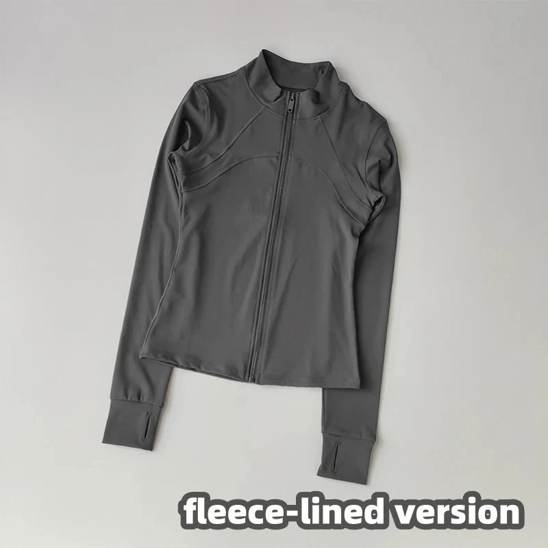 Women's Sports Jackets Quick-drying Running Training Coat Fitness Top Gym Jacket Long Sleeve Sports Jacket Workout Sweatshirt