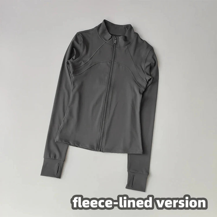Women's Sports Jackets Quick-drying Running Training Coat Fitness Top Gym Jacket Long Sleeve Sports Jacket Workout Sweatshirt