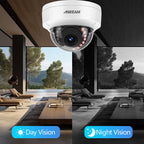 4K POE IP Camera IK10 Explosion-proof Outdoor H.265 Onvif Metal Dome CCTV Security Protection 4MP Video Surveillance