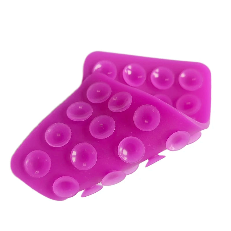 Silicone Mobile Phone Fixing Suction Cup Double Sided Fixed Pad Car Mounted Bracket Phone Case Universal Anti Slip Suction Cup