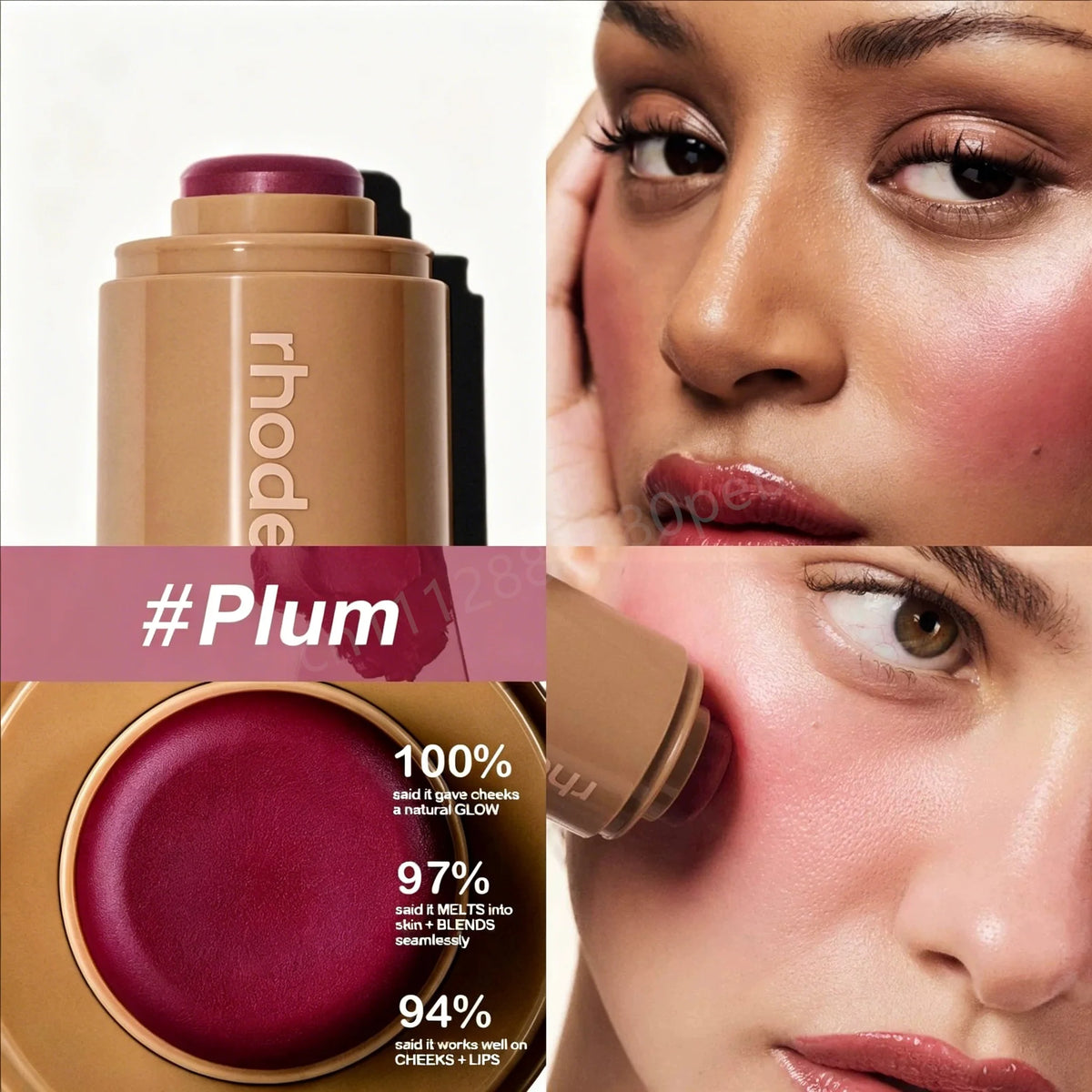 Skin Pocket Bronzer Stick Cream Contour Bronzing Balm Buildable Natural Warm Blush Shade Waterproof Long Lasting Face Makeup