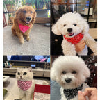 Adjustable Triangular Bandage For Pet Dog Cat Washable Scarf Bandana Collar Bibs Cat Neck Decor Birthday Party Dress Up