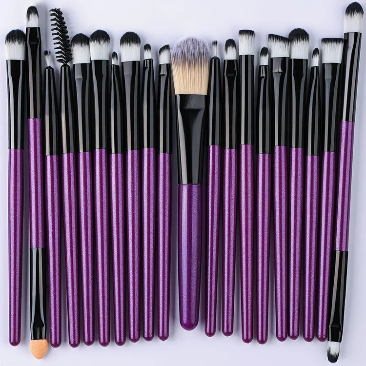 Makeup Brush Set 20Pcs Kit Soft Fluffy Eye Shadow Brushes Cosmetic Foundation Powder Highlighter Blending Beauty Tool Beginners