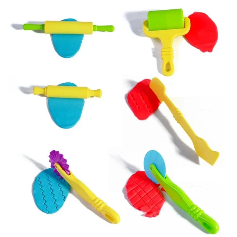 Modeling Clay Accessories Creative 3D Plasticine Mold DIY Play Dough Noodle Tool Kit Plastic Set Knife Mold Kids Educational Toy