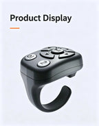 Bluetooth Scrolling Ring Wireless Remote Control, Short Video Page Turner Camera Shutter Controller, Universal Mobile Phone Tabl