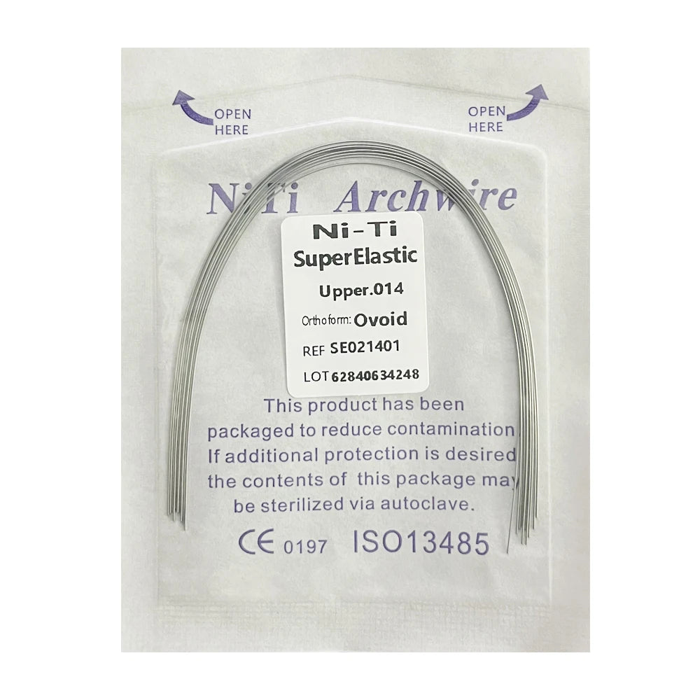 10pcs/Pack AG Dental Orthodontic Arch Wires NITI  Round / Rectangular Oval Form Ortho Arch Wire Dentist Tool