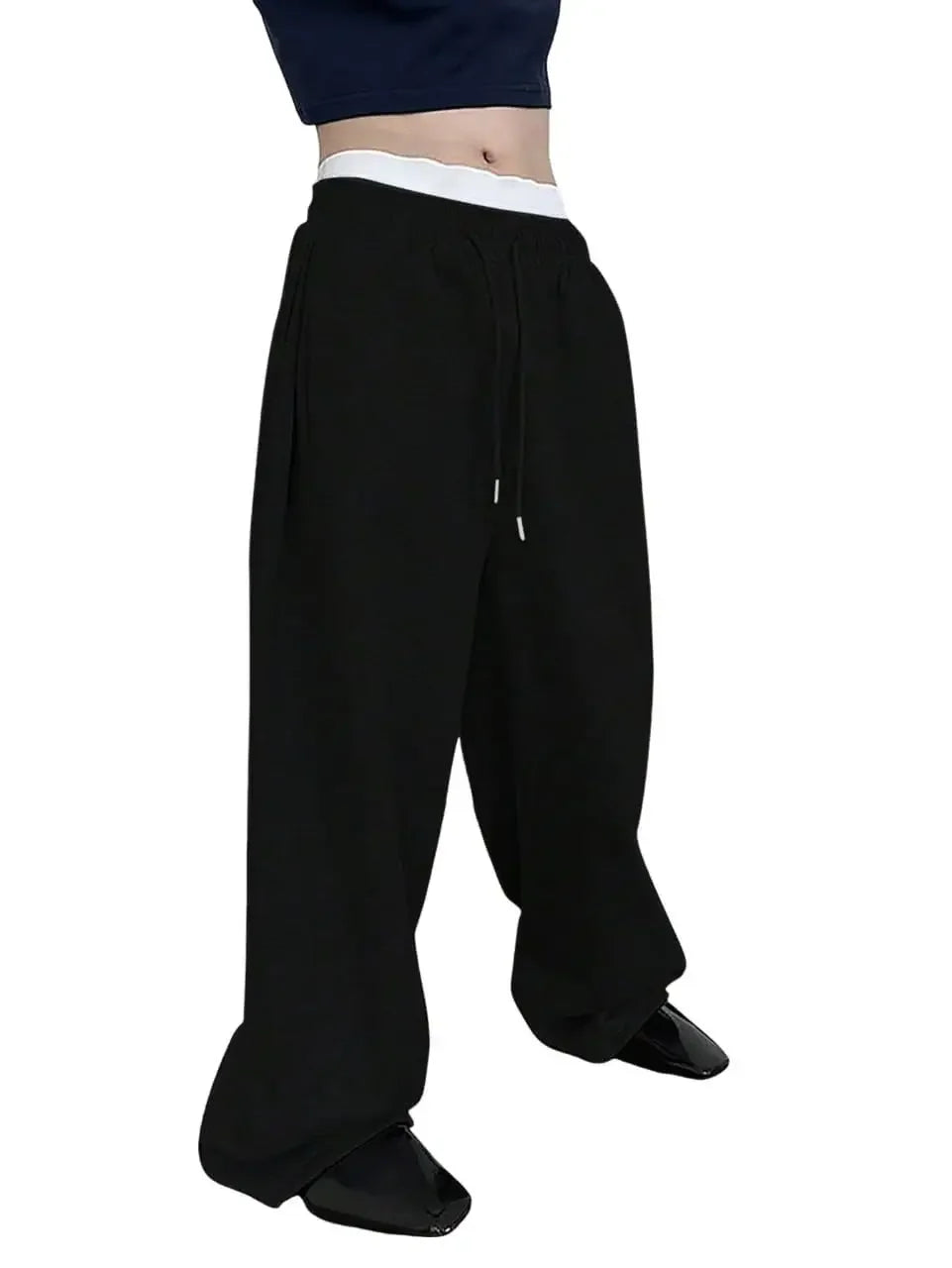 2026 American Heavyweight Sports Sweatpants for Men in The Summer of 2025, New Straight-leg Casual Wide-leg Long Pants