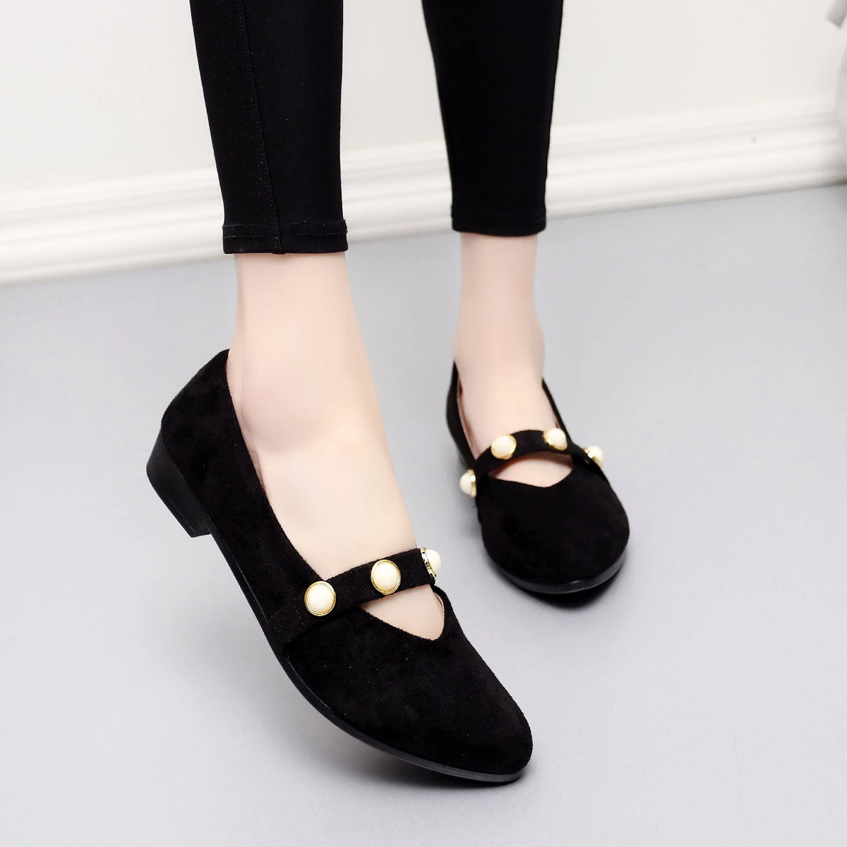Women Flats Ballet Shoes  Office Work Shoes Women FlatsOversize Boat Shoes Cloth Sweet Loafers Women's Pregnant Flats Shoes