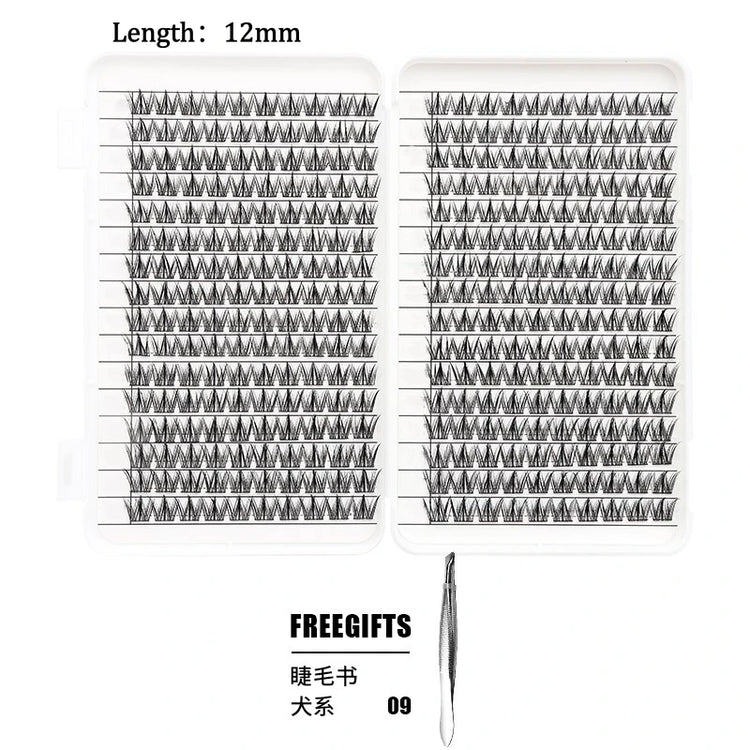 Individual Lashes Eyelash Book Clusters Extensions False Eyelash DIY at Home Cluster Eyelash Extensions Makeup Kit Lashes