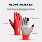 Touch screen long all finger gel sports bicycle gloves MTB road bike riding racing men's and women's bicycle gloves