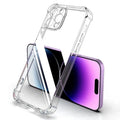 Shockproof Silicone Clear Phone Case for iPhone 13 11 14 Pro Max 12 Mini Lens Protection Back Case for IPhone 15 16 PRO XS MAX X