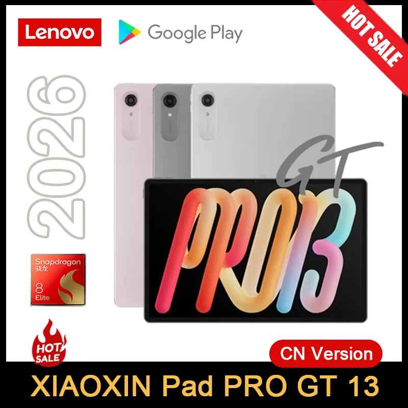 Lenovo Xiaoxin Pad Pro GT 13 Tablet ‌Snapdragon 8 Elite 13" 144Hz 3.5K LCD Display 12000mAh 128GB Android Wifi Tab TB378FC