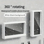Fixed Waterproof and Anti-fog Mobile Phone Case Self-adhesive for Bathroom Shower Phone Holder Waterproof Touched Shower Phone