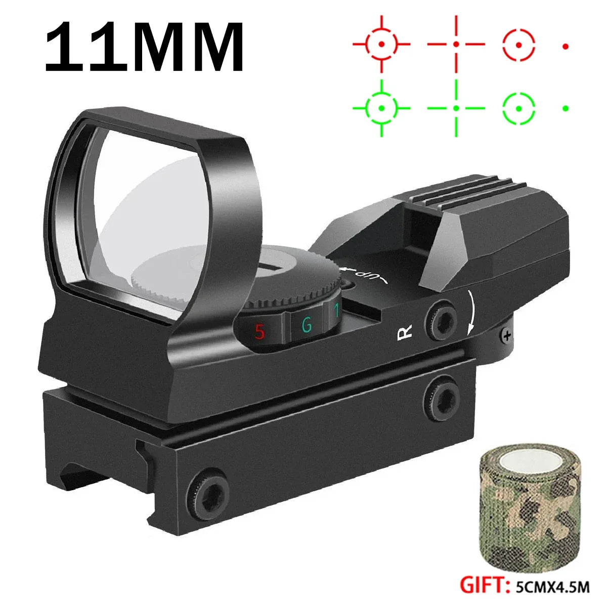 Hot Sales Series HD101AJ HD103 1X40 Red Dot Sight Hunting Optics Sight Holographic Airsoft Sight 4 Reticle Reflex Collimator