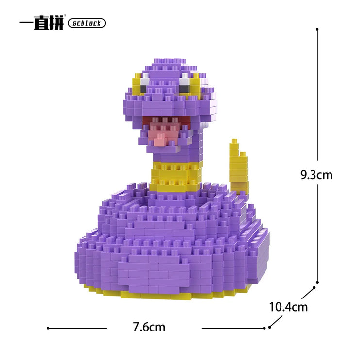 Pokemon Building Blocks Small Cartoon Mini Block Pikachu Charizard Eevee Mewtwo Anime Assemble Action Model Dolls Boys Toys