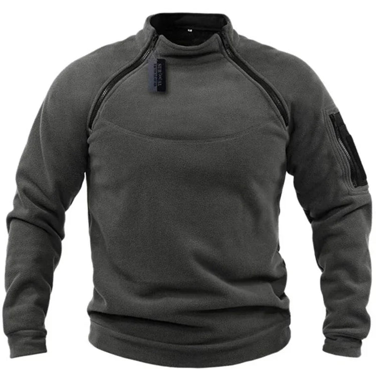 Men's US Tactical Outdoor Jacket Hunting Clothes Warm Side Zippers Fleece Pullover Man Windproof Autumn Coat Underwear