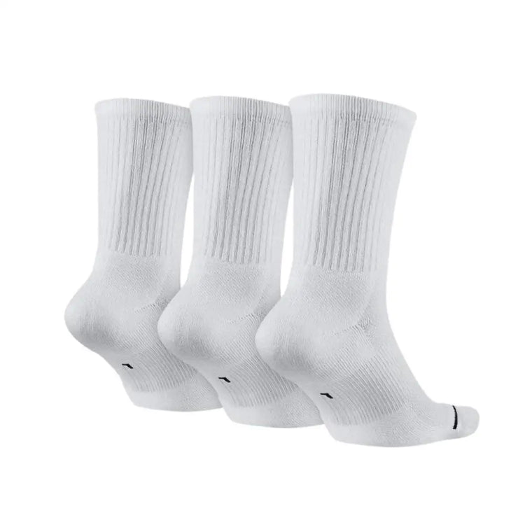 Nike Socks: 3-Pack of Men's and Women's Sports Socks / Basketball Socks / Durable, Moisture-Wicking Cotton Socks SX5545-100