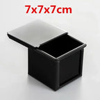 Square toast Bread Baking Tray Cake box Mold with Lid Aluminum Alloy Non-stick Pan Mini Baking Tray Baking Box Diy Cake Bakeware