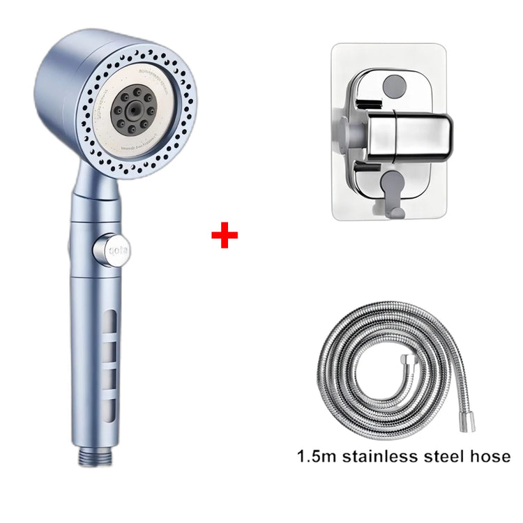 5 Modes Bathroom Shower Head Portable High Pressure Powerful Rain ShowerHead Explosion-proof and Drop-proof Universal Shower Set
