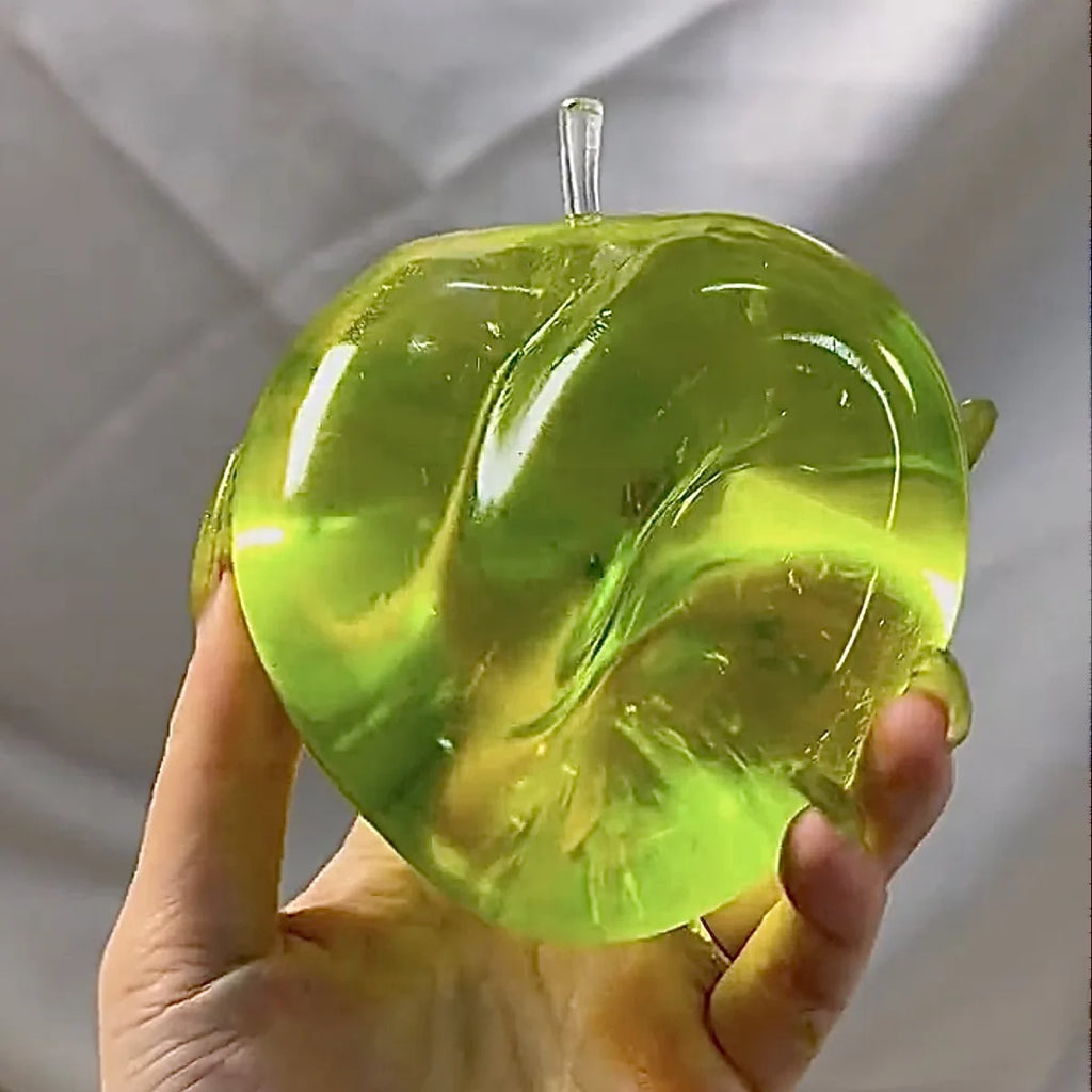 Relieve the Sticky Green Apple Slowly Rebound Maltose Pressure Ball Soft Fidget Sensory Toy Squeeze Toy Gift for ADHD and Autism