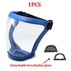 Protection Mask Splashproof Transparent Facial Protector Face FaceMask Protective Outdoor Safety Mask Head Cover Work Protection
