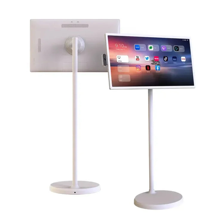 27 Inch Wireless Portable Smart Touch Screen Mobile TV 180 Degree Rotation Stand Adjustable Monitor For Gaming Office Home