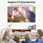 LEJIADA New 16:9 Anti-Light Easy Installation Free Projector Screen Metal Grey Portable ±30° Wide Viewing Angle Home 60-133 Inch
