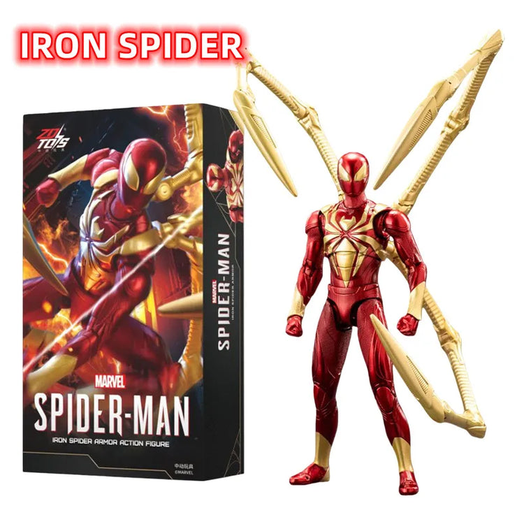 ZD TOY SpiderMan Series PS4 Game Spiderman SpiderMan Anti-OCK suit SpiderMan Velocity suit SpiderMan 2099 suit Miles Morales