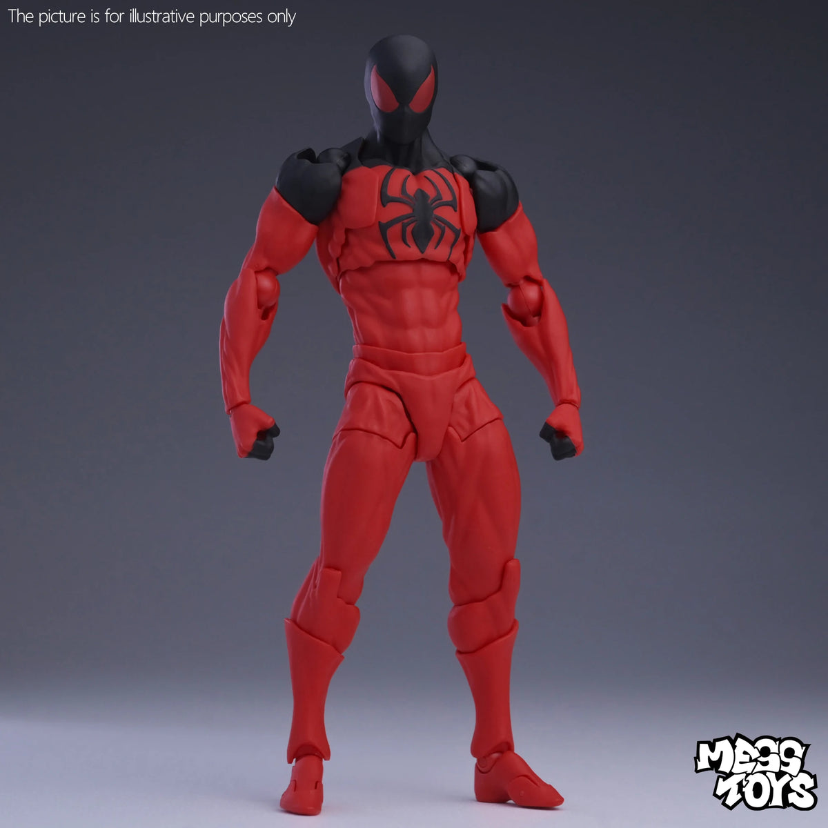 Genuine Mess Toys Venom Anime Action Figure Black Spider Man Lethal Neighbor Collectible Toys Birthday Gift For Adult Collection