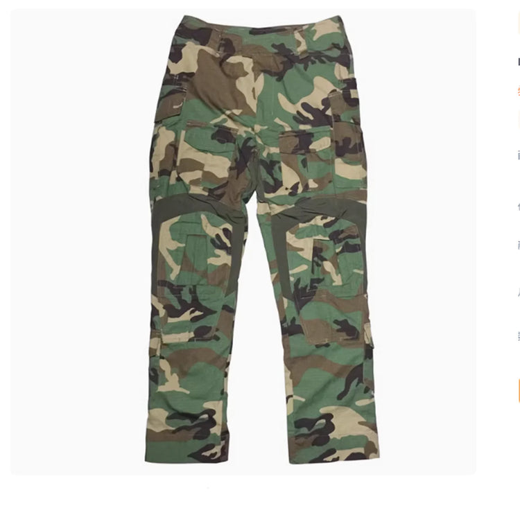 M81 Woodland camouflage GEN3 G3 TrainingTactical Hunting Combat training special force Frog suit Long sleeved+long pants ﻿