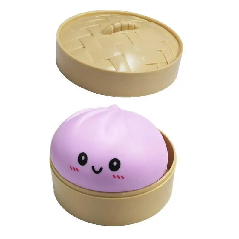 Simulation Glowing Dumpling Slow Rebound Stress Ball Soft Fidget Toy Stress Relief Decor For Home Office Birthday Gift