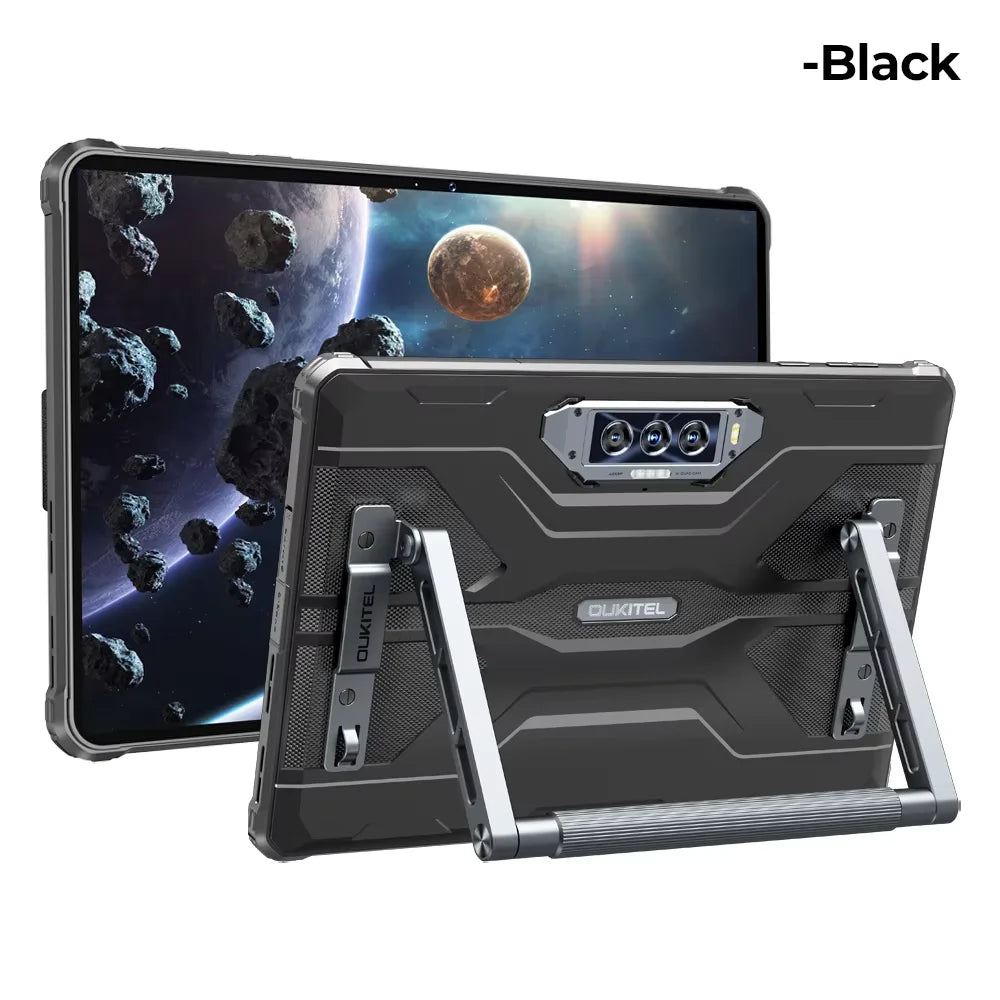 Oukitel RT8 Rugged Tablet 20000mAh 33W, 11" FHD+ Display 6GB+256GB Helio G99 48MP Camera, NFC Tablets PC with Stand, Android 15