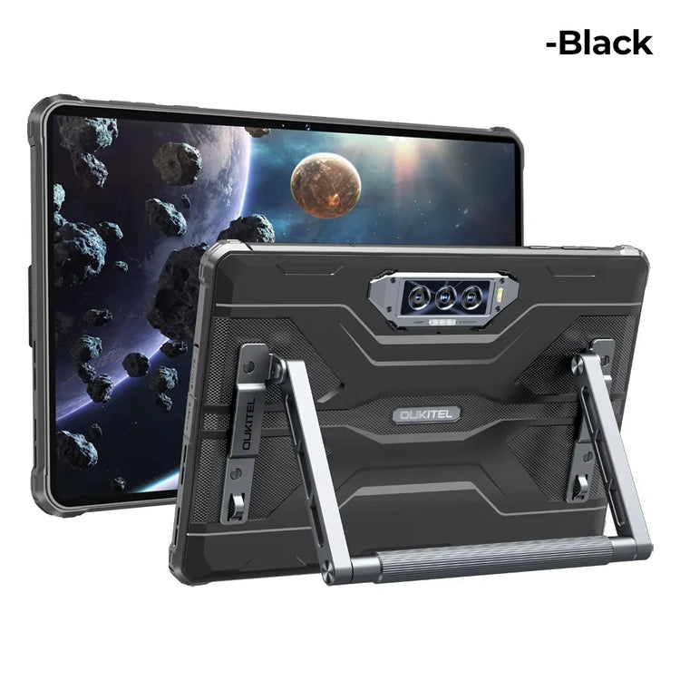 Oukitel RT8 Rugged Tablet 20000mAh 33W, 11" FHD+ Display 6GB+256GB Helio G99 48MP Camera, NFC Tablets PC with Stand, Android 15